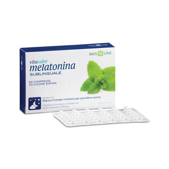 Bios Line Vitacalm Melatonina Sublinguale 60 Compresse 1 Mg - Bios Line Vitacalm Melatonina Sublinguale 60 Compresse 1 Mg