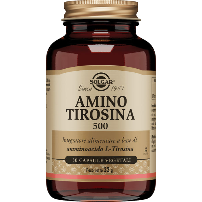 Amino Tirosina 500 50 Capsule Vegetali - Amino Tirosina 500 50 Capsule Vegetali