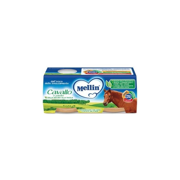 Mellin Omogeneizzato Cavallo E Patate 2 X 80 G - Mellin Omogeneizzato Cavallo E Patate 2 X 80 G