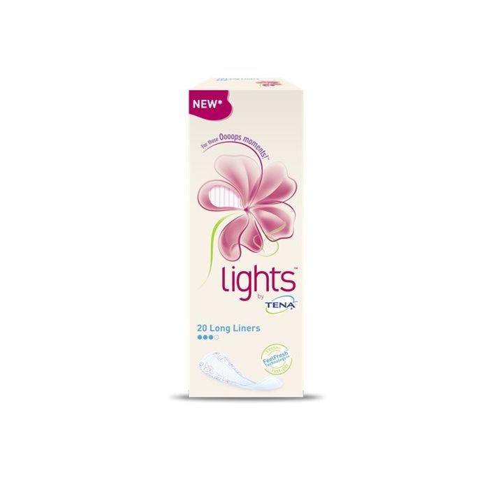 Salvaslip Lungo Lights By Tena Long 20 Pezzi - Salvaslip Lungo Lights By Tena Long 20 Pezzi