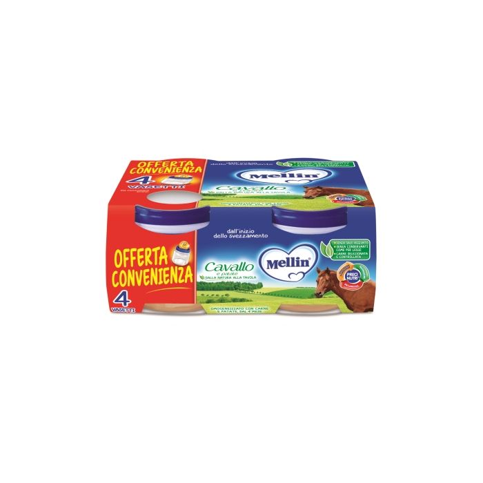 Mellin Omogeneizzato Cavallo 4 X 80 G - Mellin Omogeneizzato Cavallo 4 X 80 G