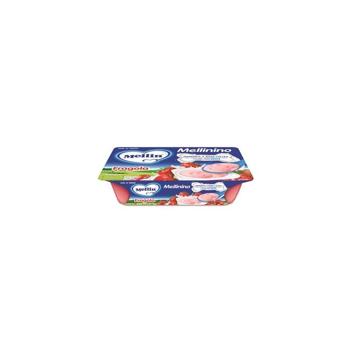 Mellinino Merenda Fragola 6 X 55 G - Mellinino Merenda Fragola 6 X 55 G