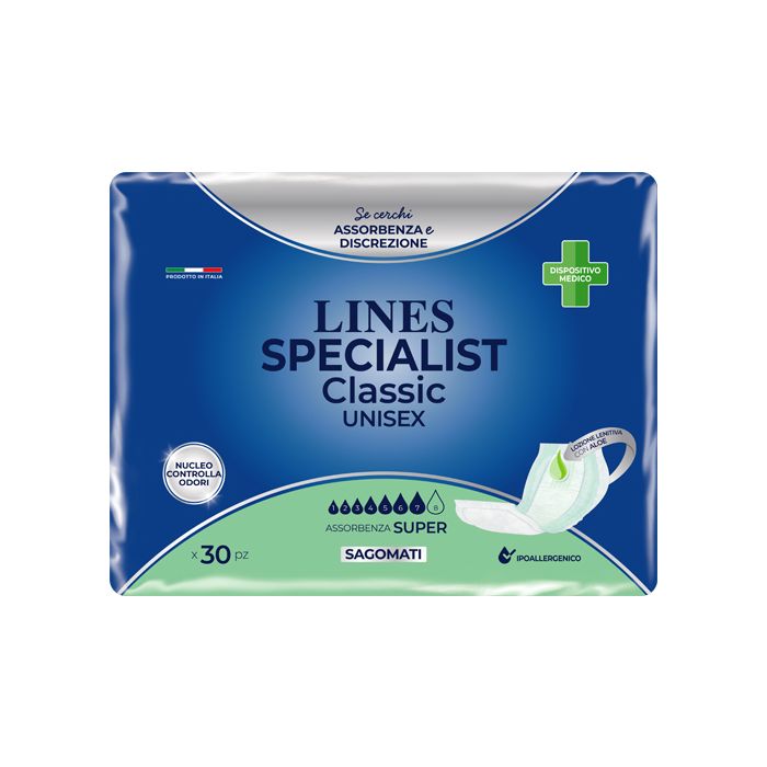 Pannolone Lines Specialist Classic Sagomato Super 30 Pezzi - Pannolone Lines Specialist Classic Sagomato Super 30 Pezzi