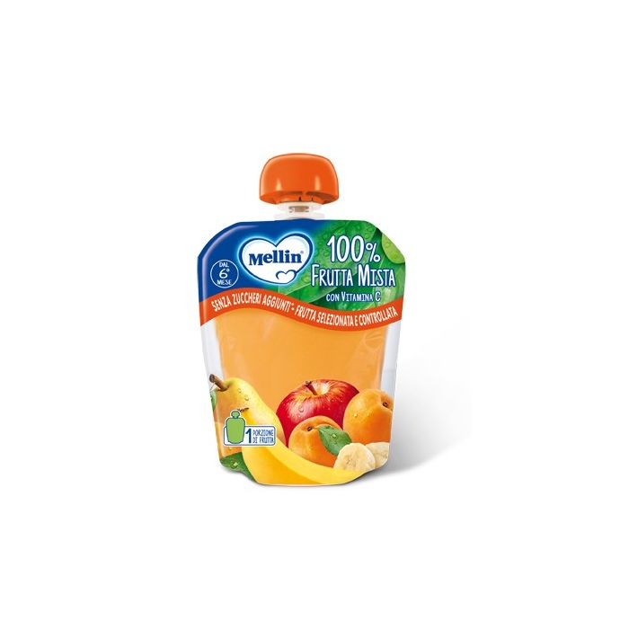 Mellin 100% Frutta Mista 90 G - Mellin 100% Frutta Mista 90 G