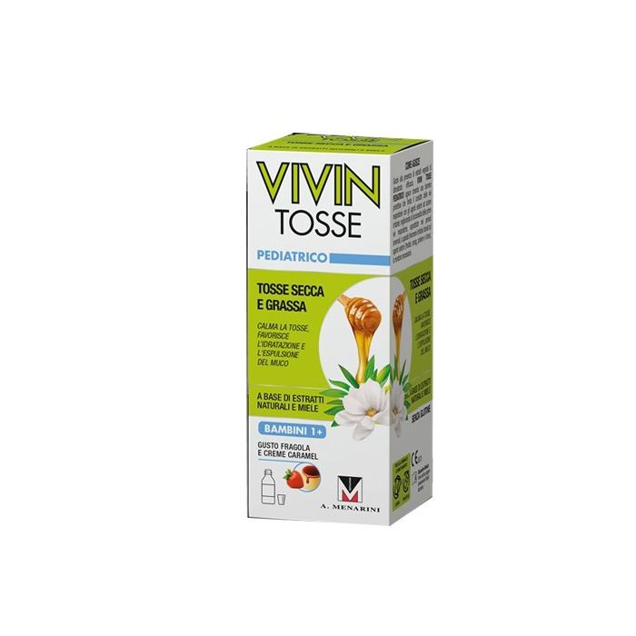 Vivin Tosse Pediatrico Sciroppo Per Tosse Secca E Grassa Gusto Fragola E Creme Caramel 150 Ml - Vivin Tosse Pediatrico Sciroppo Per Tosse Secca E Grassa Gusto Fragola E Creme Caramel 150 Ml