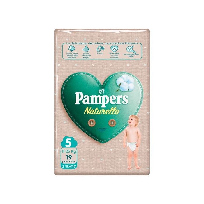 Pampers Natur Junior Cp 17 Pezzi + 2 - Pampers Natur Junior Cp 17 Pezzi + 2