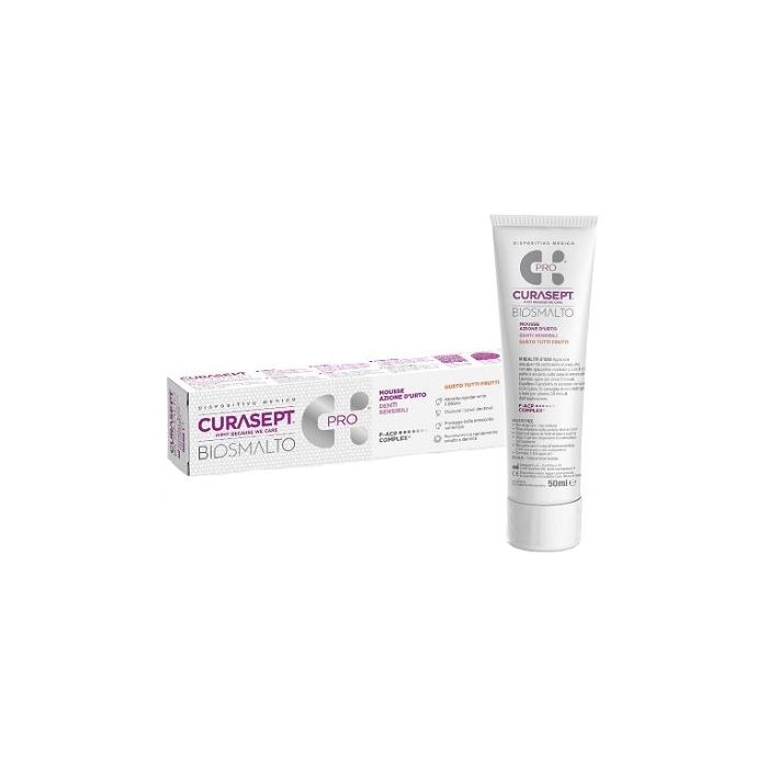 Curasept Biosmalto Mousse Denti Sensibili 50 Ml - Curasept Biosmalto Mousse Denti Sensibili 50 Ml