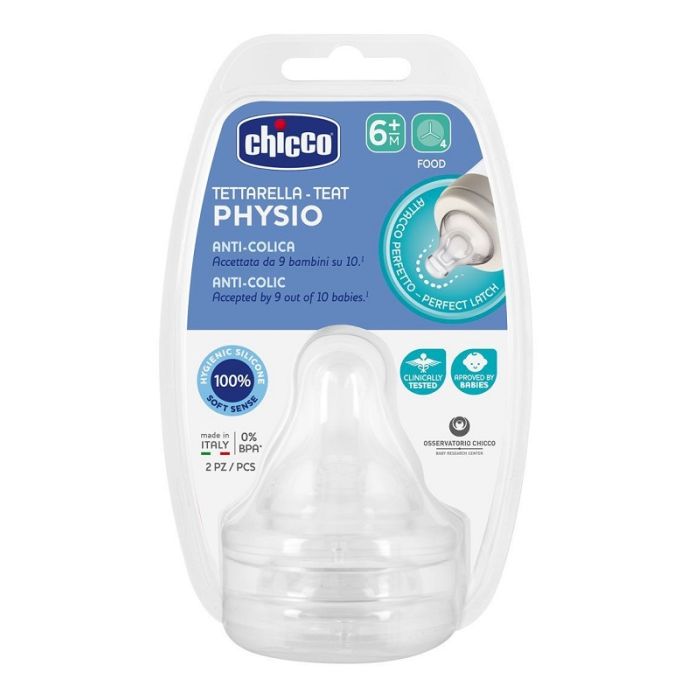 Chicco Tettarella Perfect 5 6M In Silicone 2 Pezzi Pap - Chicco Tettarella Perfect 5 6M In Silicone 2 Pezzi Pap