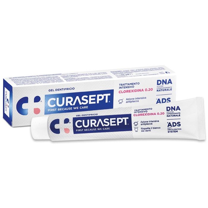 Curasept Dentifricio 0,20 75 Ml Ads+Dna - Curasept Dentifricio 0,20 75 Ml Ads+Dna