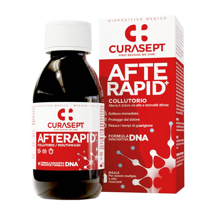 Curasept Collutorio Afte Rapid Dna 125 Ml - Curasept Collutorio Afte Rapid Dna 125 Ml