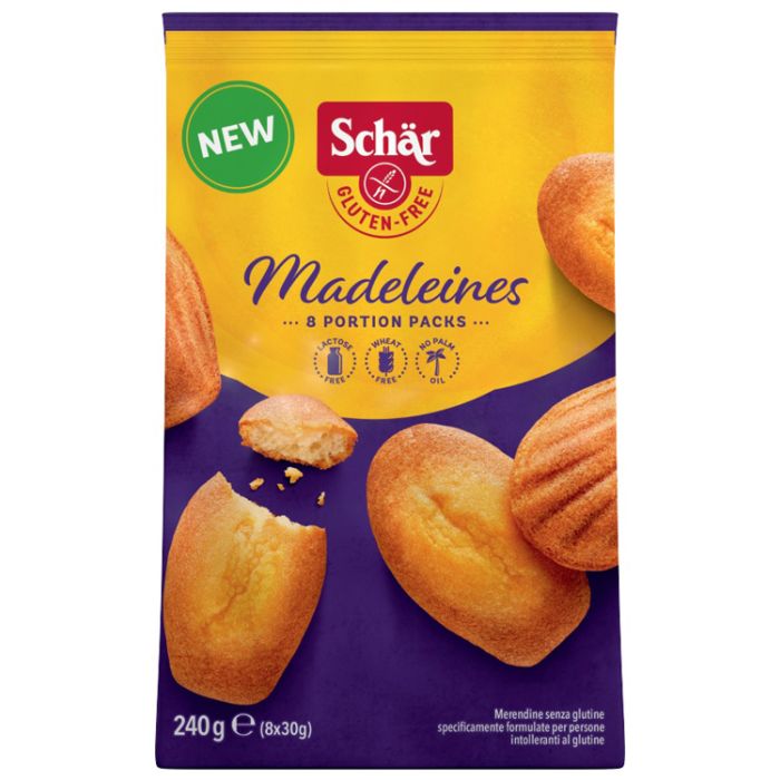 Schar Madeleines Senza Lattosio 8 Porzioni Da 30 G - Schar Madeleines Senza Lattosio 8 Porzioni Da 30 G