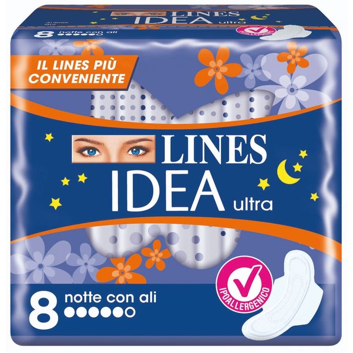 Lines Idea Ultra Notte Ali 8 Pezzi