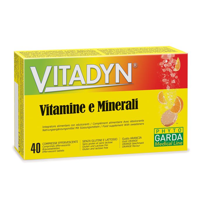 Vitadyn Vitamine/Minerali 40 Compresse Effervescenti In 2 Tubi - Vitadyn Vitamine/Minerali 40 Compresse Effervescenti In 2 Tubi