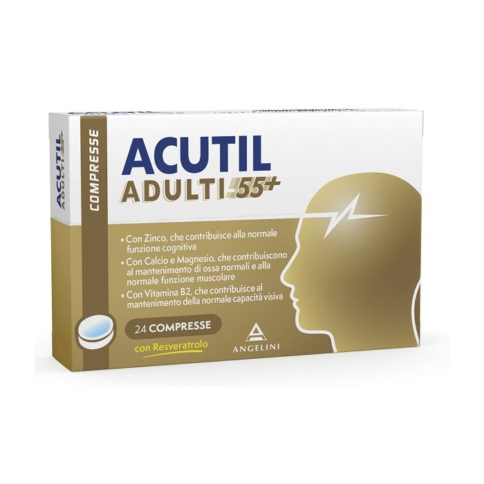 Acutil Adulti 55+ 24 Compresse It - Acutil Adulti 55+ 24 Compresse It