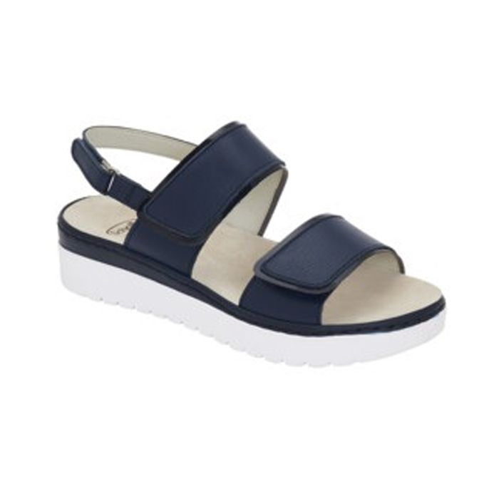 Calzatura Viareggio Strap Leather Woman Navy Blue Tecnologiamemory Cushion Materiale Pelle Fodera Tomaia Similpelle Fodera Sottopiede Pelle Scamosciata 39 Ss22