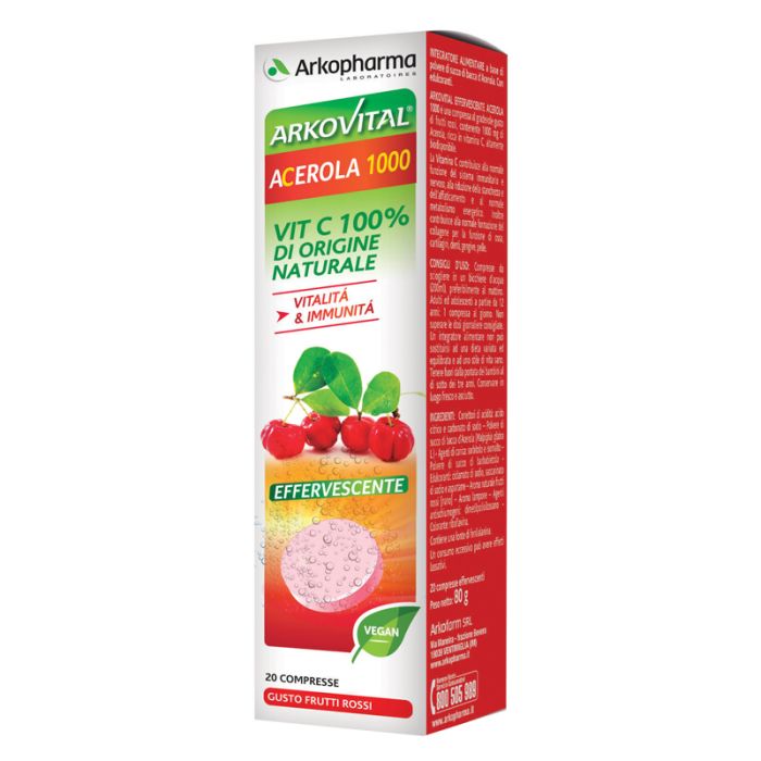 Arkovital Acerola 1000 Effervescente 20 Compresse Promo - Arkovital Acerola 1000 Effervescente 20 Compresse Promo