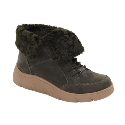 Calzatura Stelvio Suede+Synthetic Fur Woman Dk Green Pelle Scamosciata + Pelliccia Sint. 37