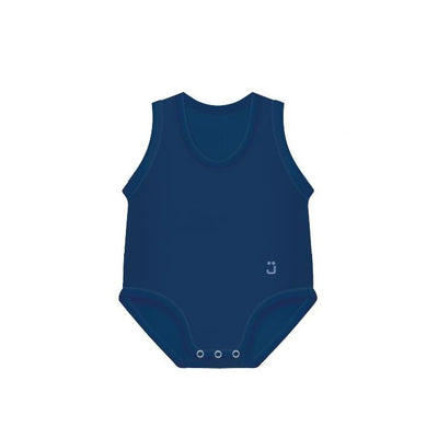 J Bimbi Body 0-36M Bio Cotton Summer Blu Scuro