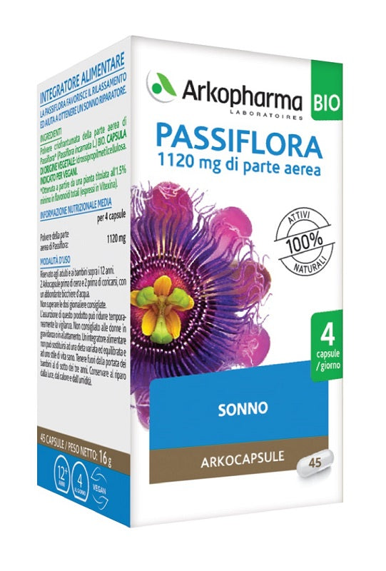 Arko Capsule Passiflora 45 Capsule Bio - Arko Capsule Passiflora 45 Capsule Bio