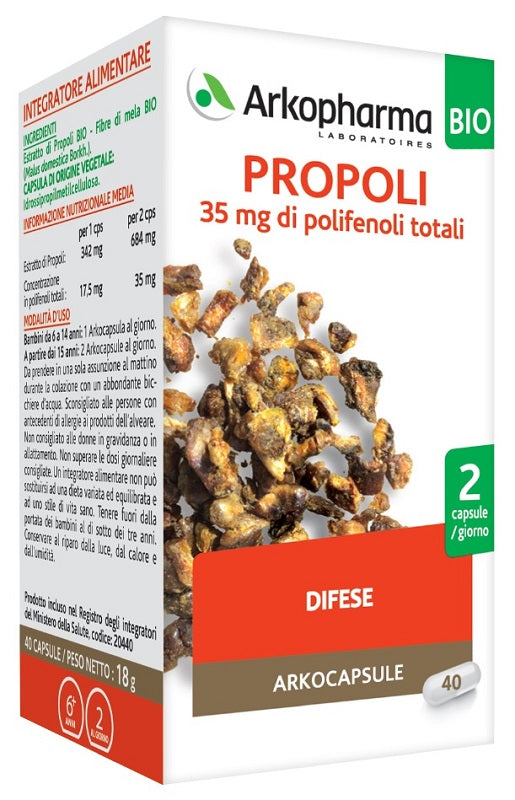 Arkopharma Propoli Bio 40 Capsule - Arkopharma Propoli Bio 40 Capsule