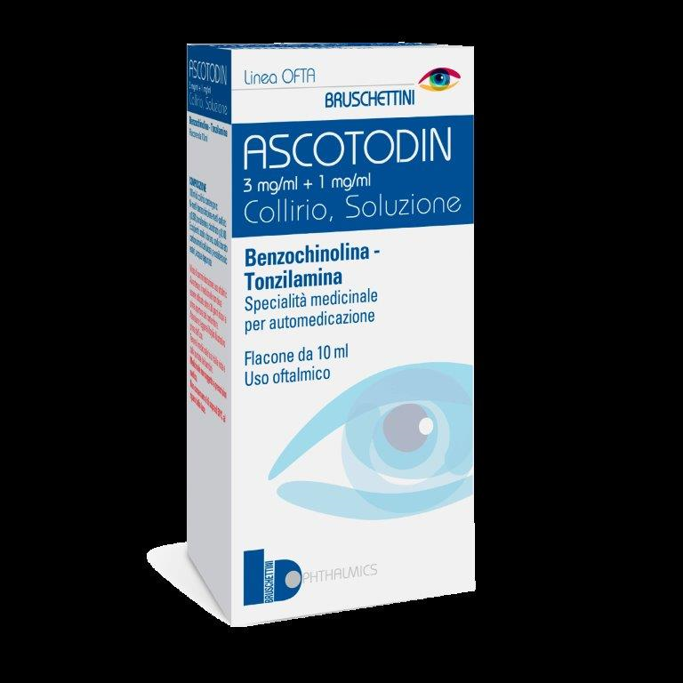 ASCOTODIN 3 MG/ML + 1 MG/ML COLLIRIO, SOLUZIONE - ASCOTODIN 3 MG/ML + 1 MG/ML COLLIRIO, SOLUZIONE