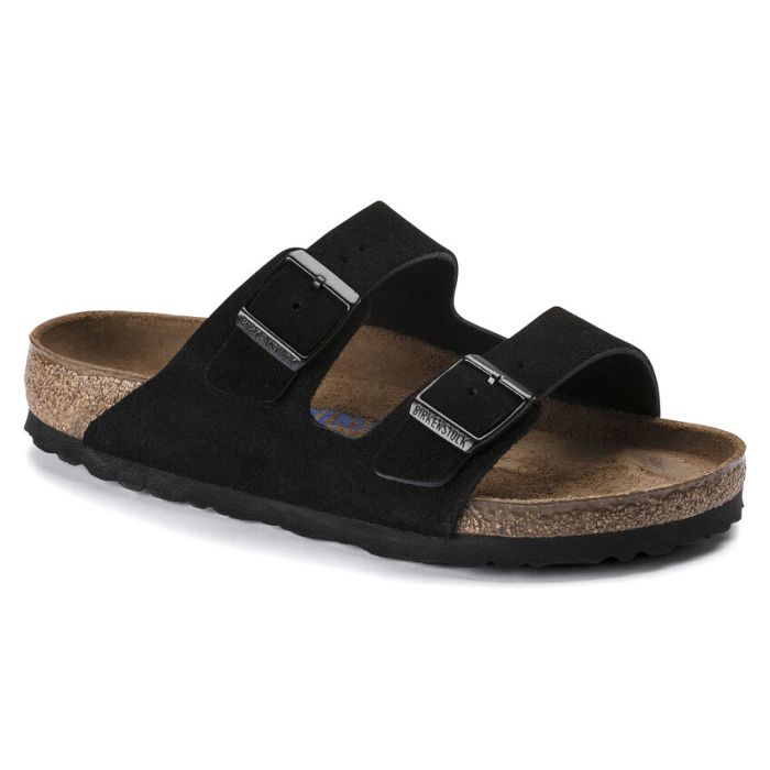 Birkenstock Arizona Sfb Black Suede Leather Bi-Classic 41 Pianelle 1 Paio - Birkenstock Arizona Sfb Black Suede Leather Bi-Classic 41 Pianelle 1 Paio