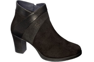 Calzatura Anitha Suelea-W Black 36 Pelle Scamosciata + Pellecollezione Aw20