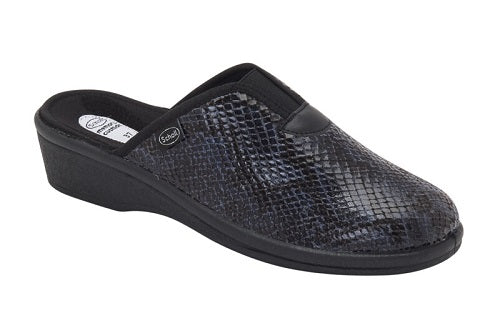 Calzatura Elsa Reptile Elasticated Woman Navy Blue Elasticizzato Stampa Rettile 39