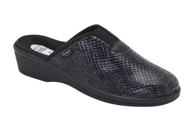 Calzatura Elsa Reptile Elasticated Woman Navy Blue Elasticizzato Stampa Rettile 40