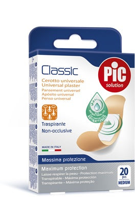 Cerotto Pic Classic 19X72 Mm Antibatterico 20 Pezzi - Cerotto Pic Classic 19X72 Mm Antibatterico 20 Pezzi