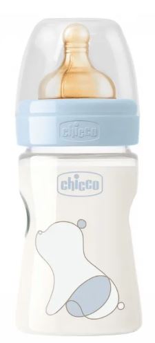 Chicco Biberon Original 150Ml Touch 1 Foro Boy Con Tettarella In Caucciu&#039;