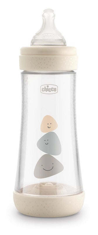 Chicco Biberon Perfect 5 Unisex 300 Ml In Silicone 3 Fori - Chicco Biberon Perfect 5 Unisex 300 Ml In Silicone 3 Fori