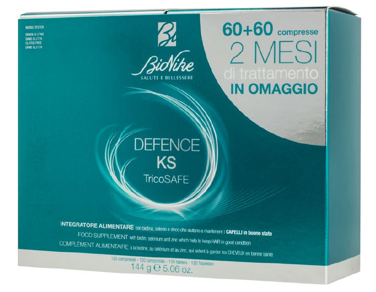 Bionike Defence Ks Tricosafe Bipack 60+ - N.60 Compresse - Bionike Defence Ks Tricosafe Bipack 60+ - N.60 Compresse