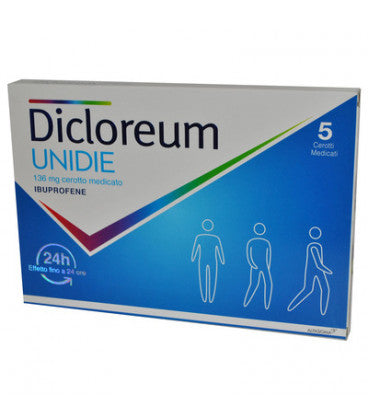 DICLOREUM UNIDIE 136 MG CEROTTO MEDICATO