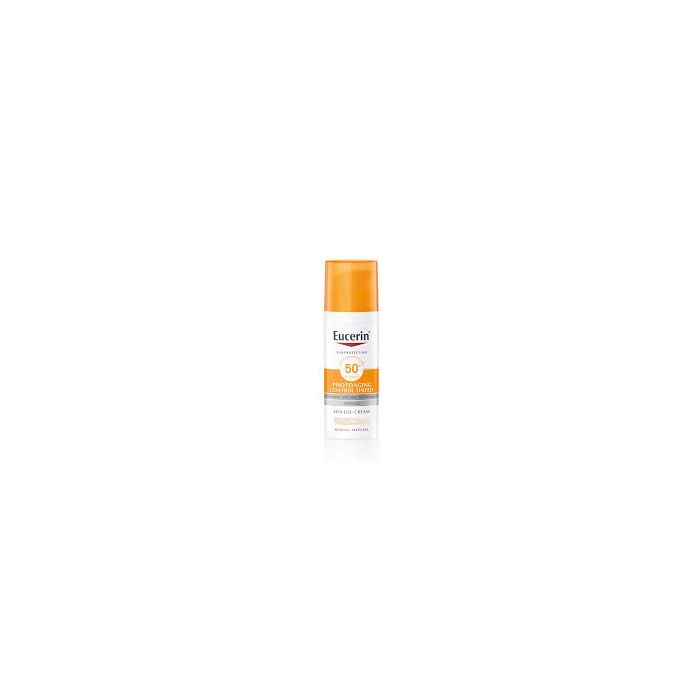 Eucerin Sun Photoaging Control Tinted Gel Creme Spf50+ Medium 50 Ml - Eucerin Sun Photoaging Control Tinted Gel Creme Spf50+ Medium 50 Ml