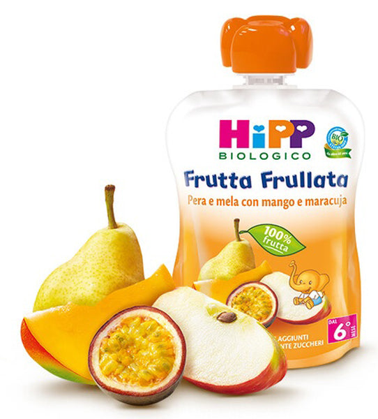 Hipp Frutta Frullata Pera/Mela Con Mango E Maracuja 90 G - Hipp Frutta Frullata Pera/Mela Con Mango E Maracuja 90 G