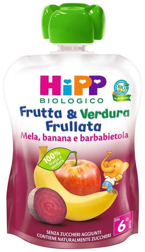 Hipp Bio Frutta & Verdura Mela Banana Barbabietola 90 G - Hipp Bio Frutta & Verdura Mela Banana Barbabietola 90 G