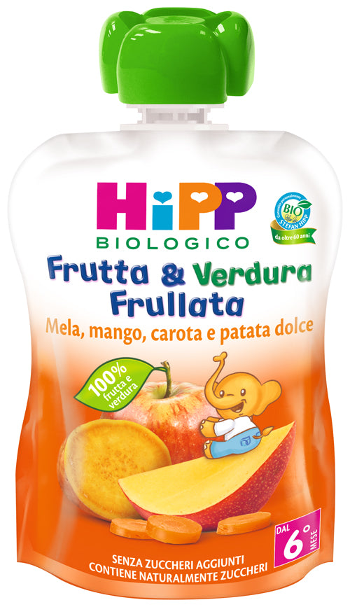 Hipp Bio Frutta & Verdura Mela Mango Carota Patata Dolce 90G - Hipp Bio Frutta & Verdura Mela Mango Carota Patata Dolce 90G