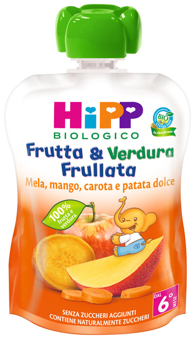 Hipp Bio Frutta &amp; Verdura Mela Mango Carota Patata Dolce 90G