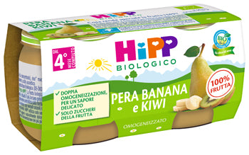 Hipp Omogeneizzato Kiwi Banana E Pera 2 X 80 G