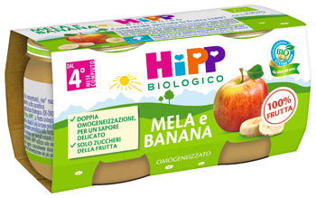 Hipp Omogeneizzato Mela E Banana 2 X 80 G - Hipp Omogeneizzato Mela E Banana 2 X 80 G