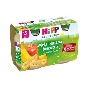 Hipp Bio Hipp Bio Omogeneizzato Mela Banana Biscotto 2X125 G - Hipp Bio Hipp Bio Omogeneizzato Mela Banana Biscotto 2X125 G