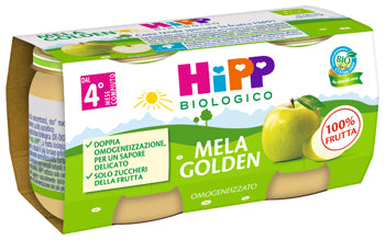 Hipp Bio Omogeneizzato Mela Golden 2 X 80 G - Hipp Bio Omogeneizzato Mela Golden 2 X 80 G