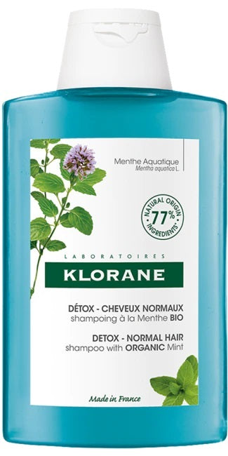 Klorane Shampoo Menta Acquatica Bio 400ml - Klorane Shampoo Menta Acquatica Bio 400ml