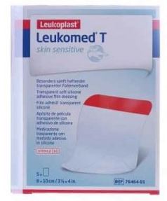 Leukomed T Plus Skin Sensitive Medicazione Post-Operatoria Trasparente Mpermeabile Con Massa Adesiva Al Silicone 8X10Cm5 Pezzi - Leukomed T Plus Skin Sensitive Medicazione Post-Operatoria Trasparente Mpermeabile Con Massa Adesiva Al Silicone 8X10Cm5 Pezzi