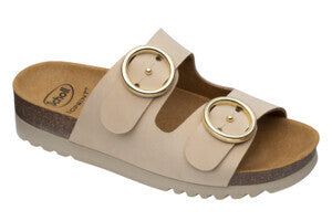 Malibu&#039; 2 Straps Nubuck W Beige 36