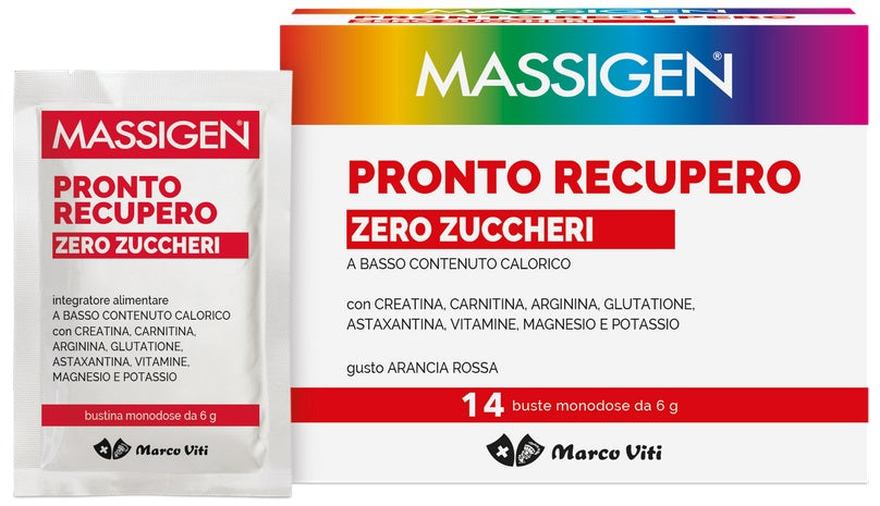 Massigen Pronto Recupero Zero Zuccheri 14 Bustine - Massigen Pronto Recupero Zero Zuccheri 14 Bustine