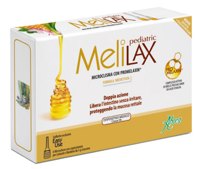 Aboca Melilax Pediatric - 6 Microclismi - Aboca Melilax Pediatric - 6 Microclismi