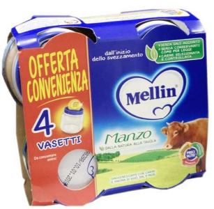 Mellin Omogeneizzato Manzo 4X80 G - Mellin Omogeneizzato Manzo 4X80 G