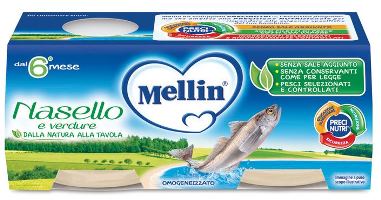 Mellin Omogeneizzato Nasello 2 X 80 G - Mellin Omogeneizzato Nasello 2 X 80 G